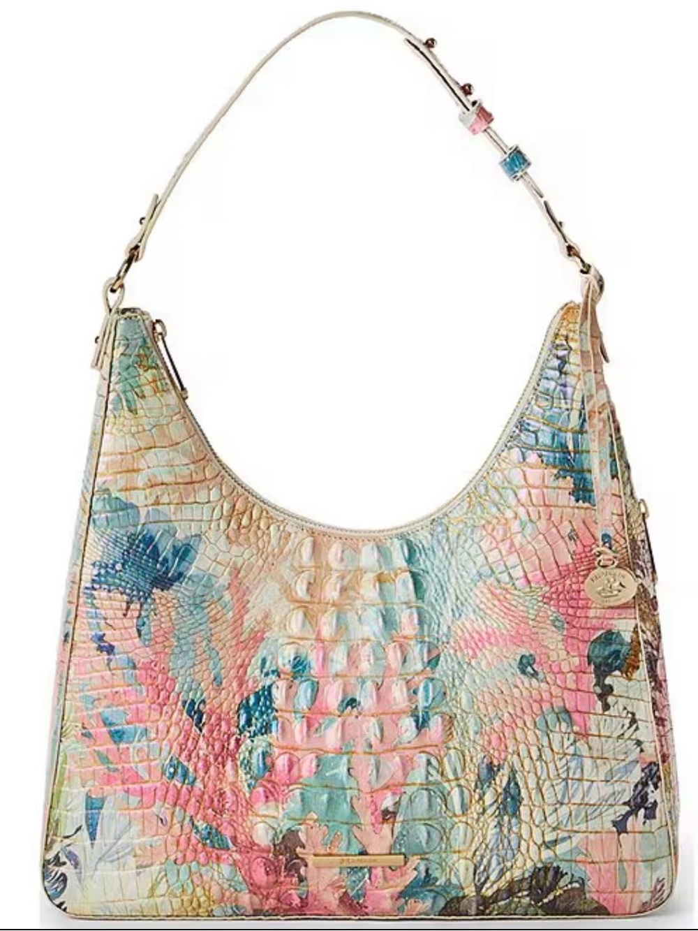 Brahmin Tabitha Coral Reef Melbourne Leather Shoulder Bag NWT